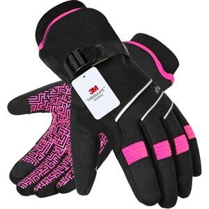Waterproof & Windproof -30°F Winter Gloves for Unisex Warm Gloves for Skiing